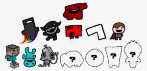 Meat Boy, Commandervideo, Jill, Ogmo, Flywrench, The - Machinarium Super Meat Boy