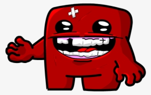 And Meat Boy From Super Meat Boy - Cartoon