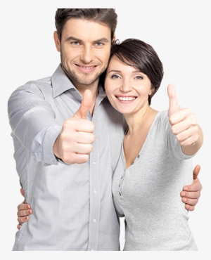 Happy Couple White Background