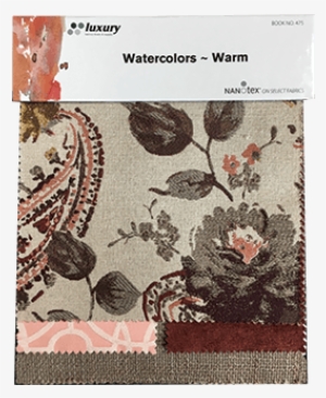 Watercolors Warm - Idylic 1006 Burgundy By Abbey Shea Fabric