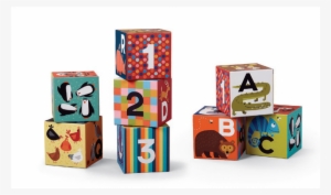 Puzzle Blocks Abc 123 9 Pcs - Crocodile Creek Nesting Blocks