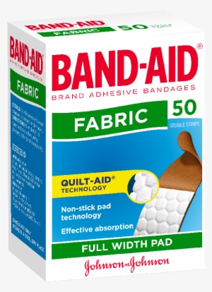 Ba Fabric Strip 50 - Johnson & Johnson Band-aid Adhesive Bandages Fabric