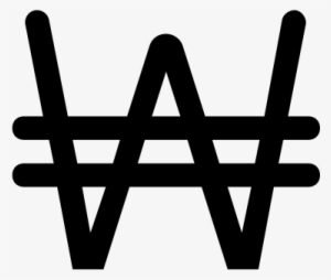 Won Rubber Stamp - South Korea Currency Symbol Png