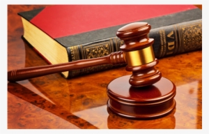 Gavel Of A Judge In Court With Law Book - Court