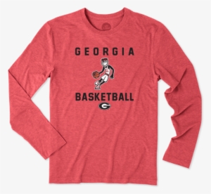 Men's Georgia Bulldogs Jake Athlete Long Sleeve Cool - Life Is Good Shirt