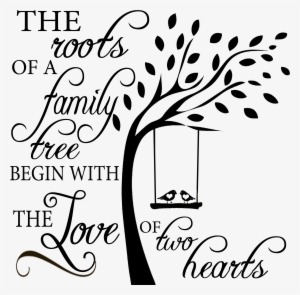 Family Roots - Sweetumswalldecals Tree With Birds On Swing Wall Decal
