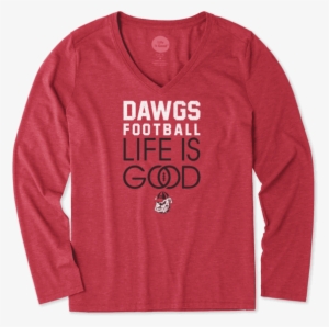 Women's Georgia Infinity Football Long Sleeve Cool - North Carolina State University