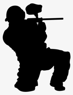 Images Of Paintball Gun Silhouette - Paintball Silhouette Png