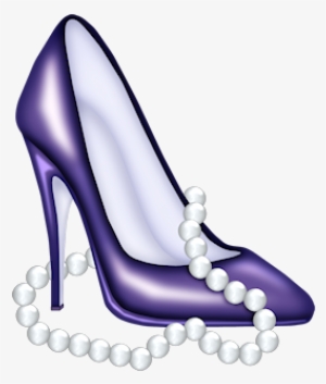 Shoes Clipart, Pretty Shoes, Fancy Shoes, Purple Shoes, - Purple Heels And Pearls