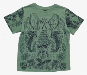 Stella Mccartney Kids Arlo T-shirt Captain Tattoo - Roark Revival Men's Bless Up Button-up Shirt