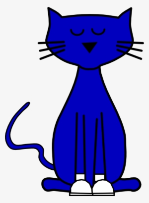 Pete Cat Shoes Red Clip Art At Clipart - Clip Art Blue Cat