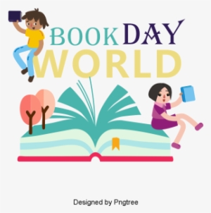 Beautiful Cartoon Lovely Hand-painted World Book Day, - Illustration