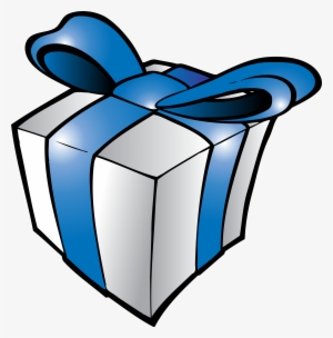 Birthday Present Clipart 2 Cliparting - Blue Gift Clipart