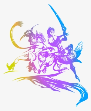 Yuna, Rikka And Paine Logo - Final Fantasy X-2
