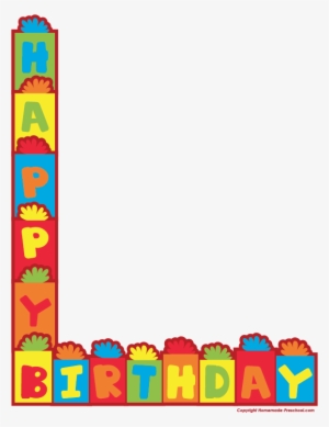 Clip Art Royalty Free Library Free Happy Birthday - Happy Birthday Border Clipart