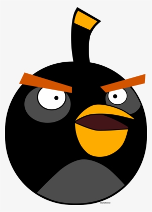 Image Black Bird Angry Birds By Lewatoto D4glkhp Png - Black Angry Bird Png