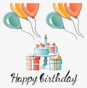 Balloon Theme Happy Birthday With Gift, Party, Gift, - Being Happy (even When You Don't Get What You Want)