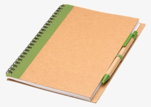 Picture Of Colour Accented Spiral Notebook With Pen - Notebook