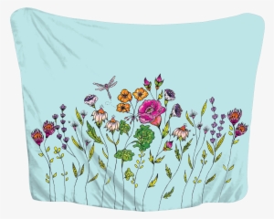 Fresh Wildflowers Huggme Blanket - Bath Junkie
