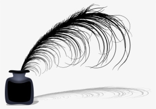 Paper Quill Inkwell Pens - Clip Art Quill And Ink