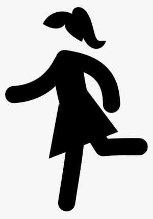 Girl Running - - Running Girl Icon Png