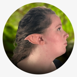 Elf Ears And Fx - Portrait Of A Woman In A Rose Dress