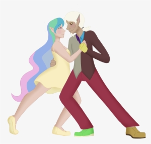 Andrewbebi, Dancing, Discord, Dislestia, Elf Ears, - Celestia And Discord Human