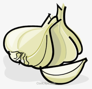 Garlic Cloves Royalty Free Vector Clip Art Illustration - Garlic Clip Art