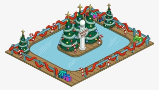 Ice Skating Rink - Christmas Tree