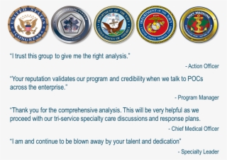 Additional Customers Include - Department Of The Navy