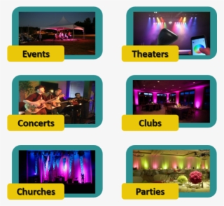 From Highlighting The Performers On Stage To Back-lighting - Collage