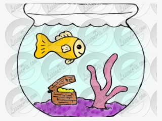Fish Bowl Clipart Classroom Pet - Clip Art