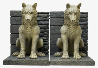 Direwolves-bookends - Direwolf Bookends