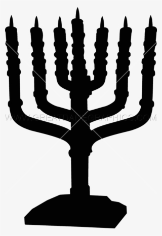 Menorah & Dreidel - Dreidel Silhouette