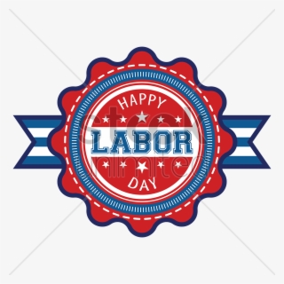 Happy Labor Day Label V矢量图形