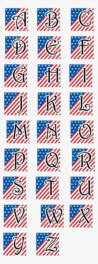 This Free Icons Png Design Of Patriotic Alphabet Using
