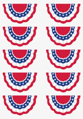Tcr 5895 Patriotic Bunting Cutouts - Motif