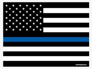 Thin Blue Line American Flag Lawn Sign 24 X 18 Inch - Wabasha