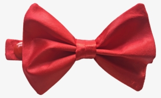 Satin Bow Tie Red - Satin