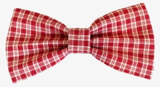 Pawsome Plaid Red Bow Tie - Shirt