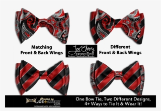 Striped Bow Tie Png - Two Pattern Bow Tie