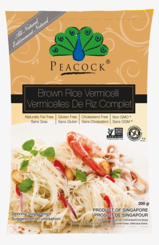 Brown Rice Vermicelli - Peacock Rice Spaghetti 200gm