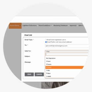 Ib Windows Dam Email Link - Circle