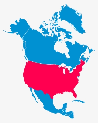 North America Usa - Free Americas Map Vector