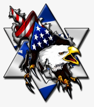 *original Size* Bald Eagle Breakthrough Star Of David - Graphic Design