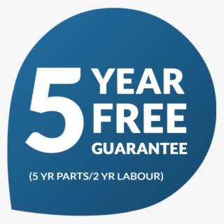 5 Free Years Of Complete Peace Of Mind - 5 Year Guarantee Png