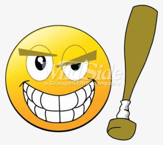 Free Png Download Smiley Face With Baseball Bat Png - Baseball Bat Emoji Png