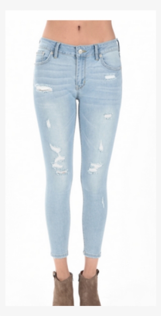 Dreamy Denim Med Rise - High Heels