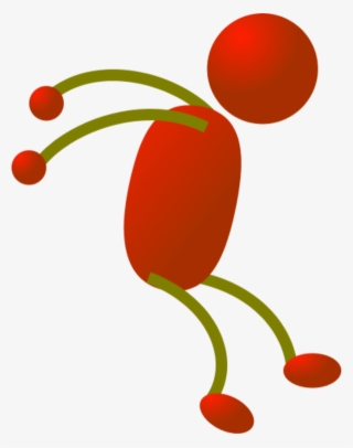 Stick Figure Man Jumping Vector Clip Art - Draw A Cartoon Stickman