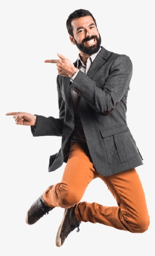 Guy Excited Jumping In Air - Week